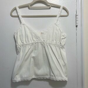 John Galt Cotton White Tank